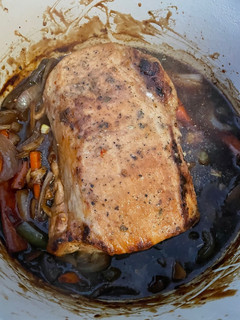 A picture of Dutch Oven Pork Tenderloin.