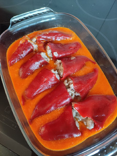 Una foto de Pimientos rellenos de carne