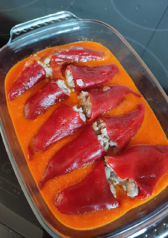 Una foto de Pimientos rellenos de carne