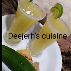 A picture of Cucumber and Ginger Lemonade.