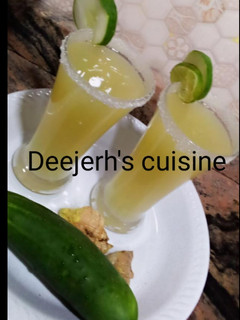 A picture of Cucumber and Ginger Lemonade.