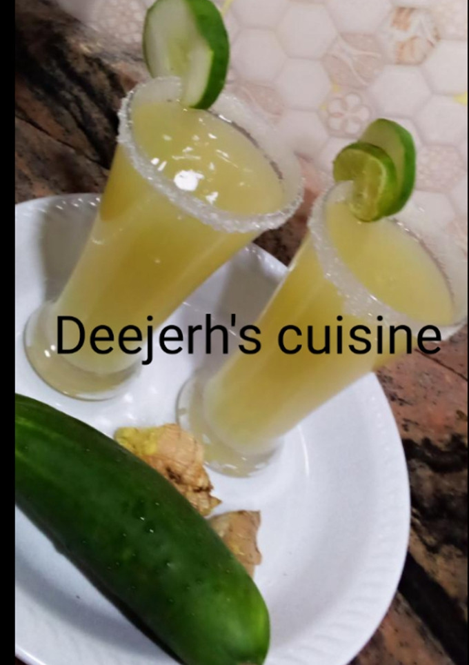 A picture of Cucumber and Ginger Lemonade.