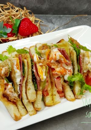 Foto resep Smocked beed sandwich