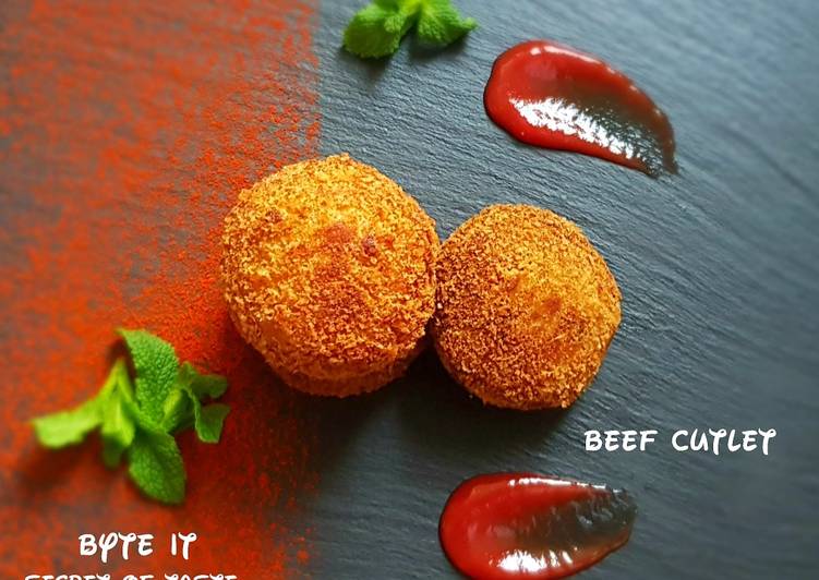 Easiest Way to Prepare Super Quick Homemade Beef cutlet