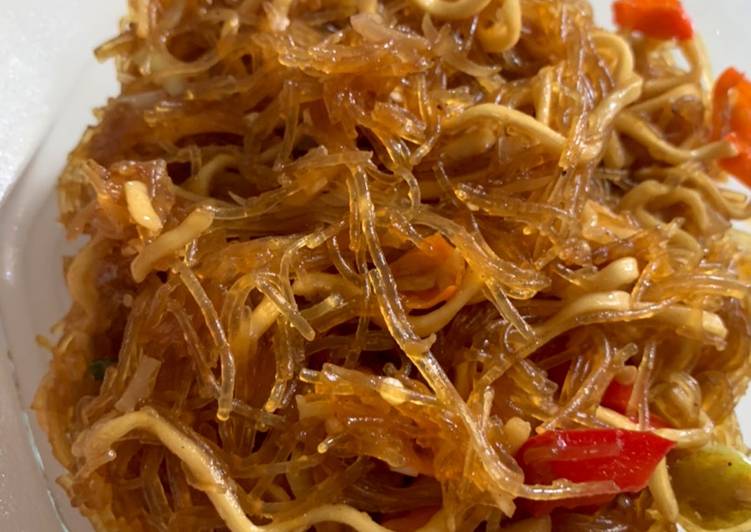 Gampangnya Memasak MiSo goreng Paprika (Mie Soun) Enak Sederhana