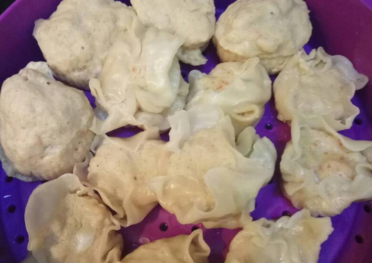 Langkah Mudah untuk Menyiapkan Dimsum/siomay udang debm/keto (no tepung)/cemilan diet, Enak Banget