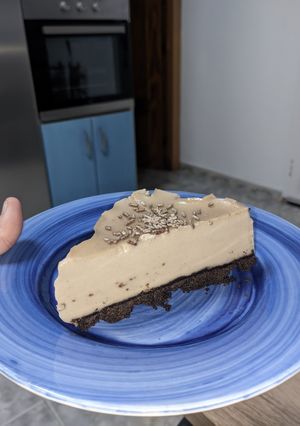 Una foto de Tarta de galletas Oreo sin queso ni leche condensada