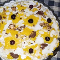 Custard Cocoa trifle A picture of Custard Cocoa trifle.