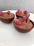 Chocolate Shells with Chocolate Mousse