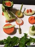 Vegetables kitchen set