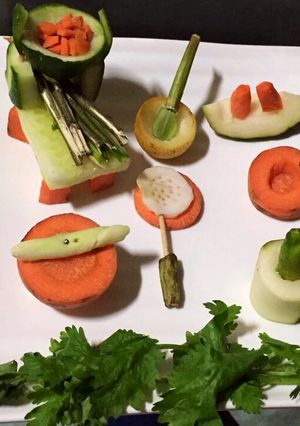 A picture of Vegetables kitchen set.
