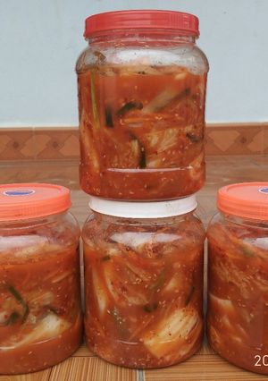 Hình của món Kim chi kiểu Hàn.