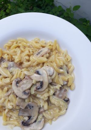 Foto resep Fusilli Carbonara (bahan sederhana)