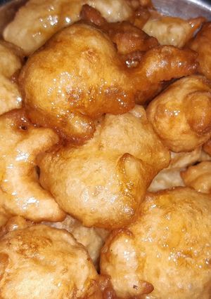 Una foto de Buñuelos con miel