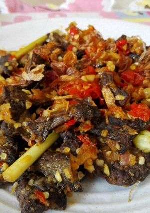 Foto resep Sambel goreng paru