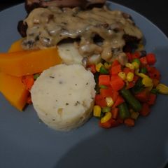 A picture of Mashed potatoes.