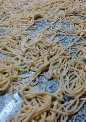 Una foto de Fideos caseros