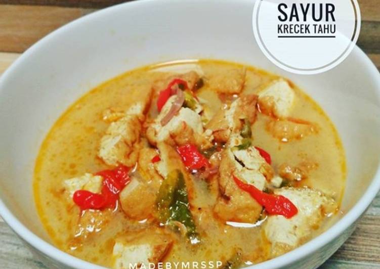 "sambel krecek tahu kulit"