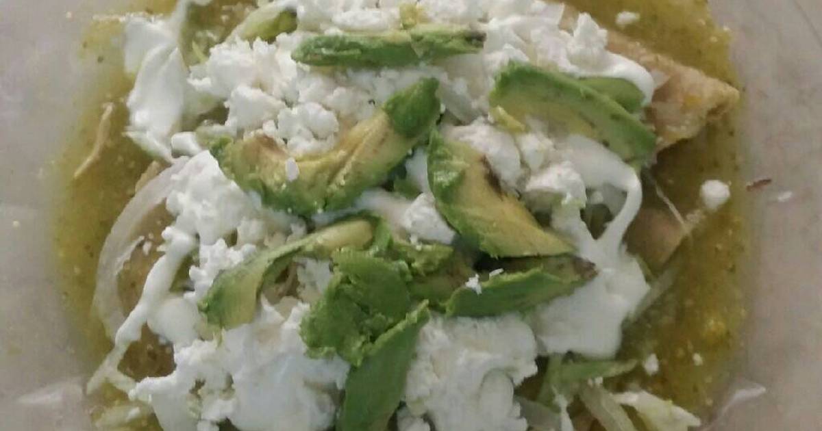 Enchiladas verdes Receta de Faby Arzate- Cookpad