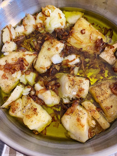 Una foto de Bacalao al horno