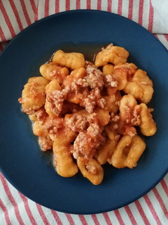 Foto di Gnocchi di zucca con salsiccia