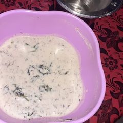 Yogurt raita A picture of Yogurt raita.