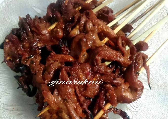 Sate Jamur bumbu rendang