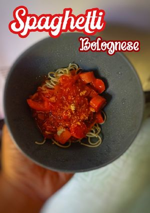 Gambar Spaghetti Bolognaise (sos homemade)