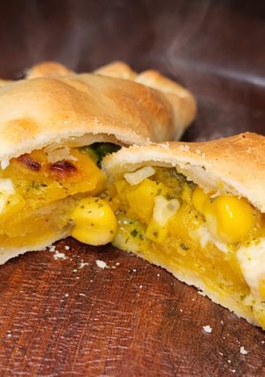 Una foto de 🥟 Empanadas de Calabaza 🎃, Choclo 🌽 y Mozzarella 🧀 (en Freidora de Aire)