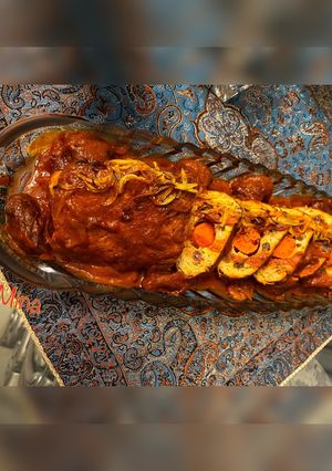 عکسی از دستور رولت مرغ