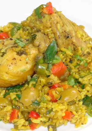 A picture of Brown Rice with Chicken.