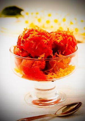 عکسی از دستور سوربه توت فرنگی