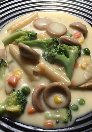 Foto resep Chicken Cream Soup with Canneloni