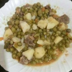 A picture of Green peas stew.