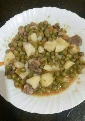 A picture of Green peas stew.