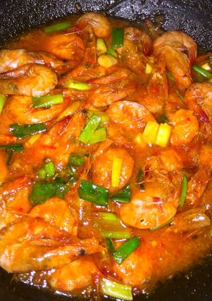 Foto resep Udang saos padang ala ala