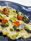 Risotto ai Frutti di Mare con Asparagi e Stracciatella
