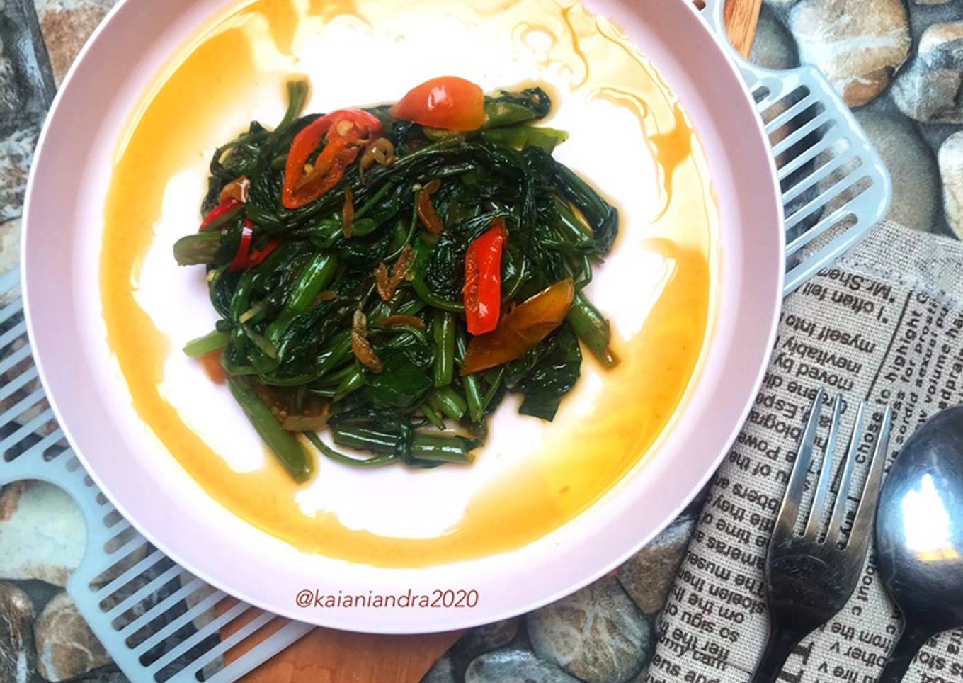 Udang Kelinci dengan Kubis Panggang
