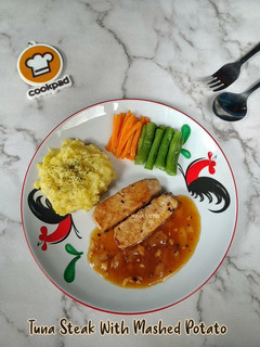 Foto resep Tuna Steak with Mashed Potato