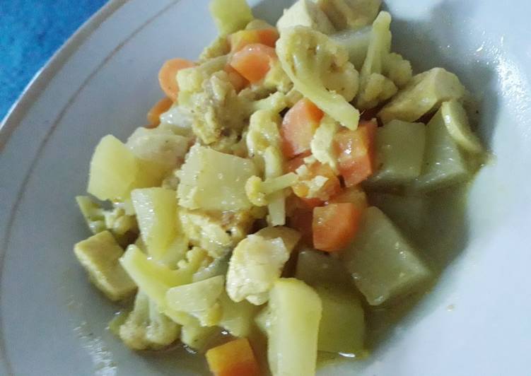 Resep Labu siam bumbu kuning Anti Gagal