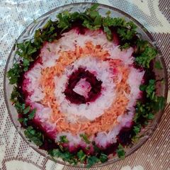 A picture of Grated salad.