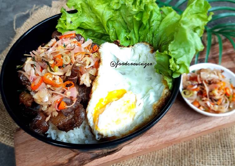 Beef Rice Bowl Sambal Matah