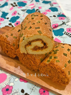 香蔥肉鬆蛋糕捲 的食譜成品照片