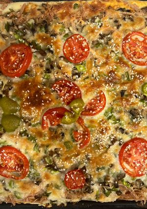 عکسی از دستور پیتزا مخلوط 🍕
