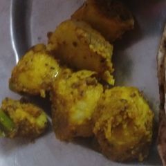 Colocasia dry sabji A picture of Colocasia dry sabji.