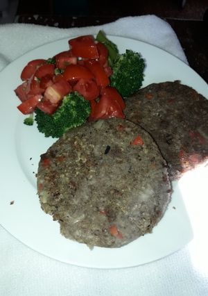 Una foto de Hamburguesas de lentejas vegetarianas