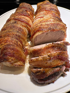 A picture of Bacon 🥓 Wrapped Pork Tenderloin.