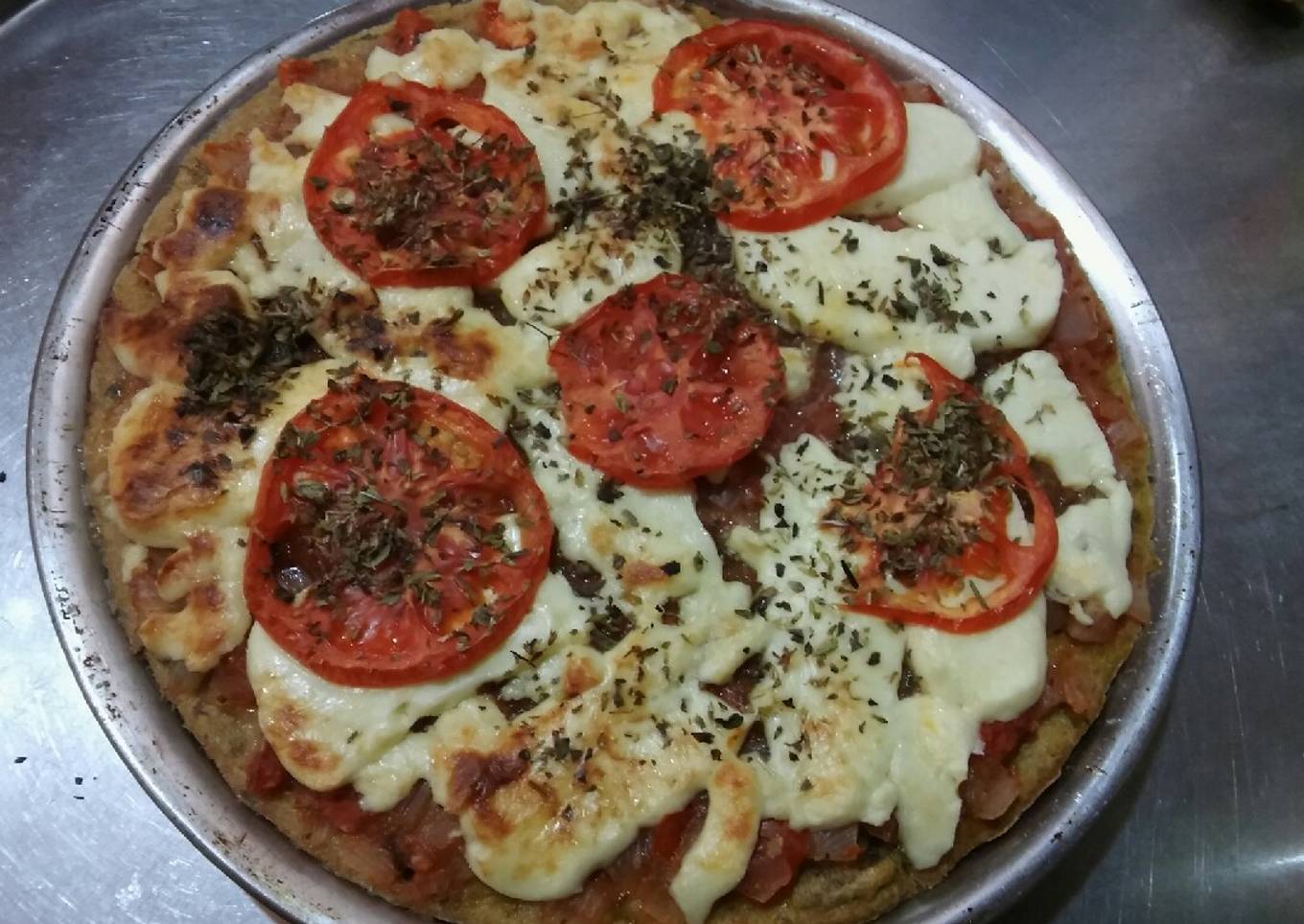 Pizza integral con puré de calabaza