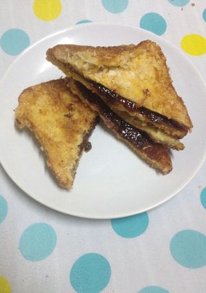 รูปของ แซนด์วิช pb&j ทอด