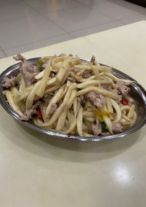 筊白筍炒肉絲 的食譜成品照片
